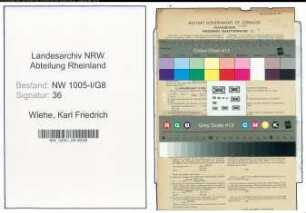 Entnazifizierung Karl Friedrich Wiehe , geb. 10.04.1905 (Fleischermeister)