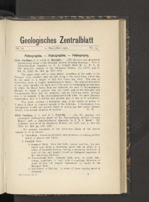 1. November 1911. No. 14.