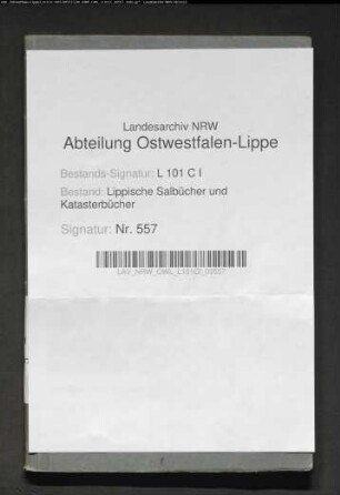 Flurbuch der Bauerschaft Billerbeck von 1819