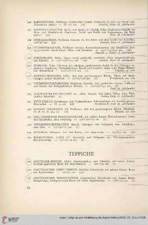 Teppiche (Nr. 721-782)