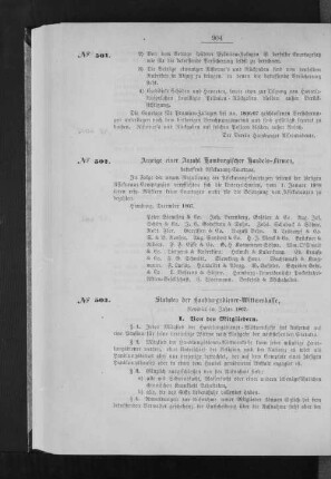 Statuten der Handlungsdiener-Wittwenkasse, revidirt im Jahre 1867.