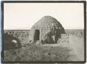 Indianer-Winterwohnung in der Pampa von Toledo am Río Desaguadero