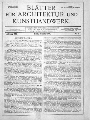 No. 11, November 1909