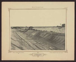 1. Einschnitt bei Grünthal. Blick von der Chaussee nach Norden im August 1889.