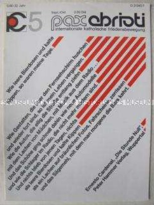 Monatszeitschrift der internationalen katholischen Friedensbewegung u.a. über die Katholische Kirche in der DDR - Sachkonvolut