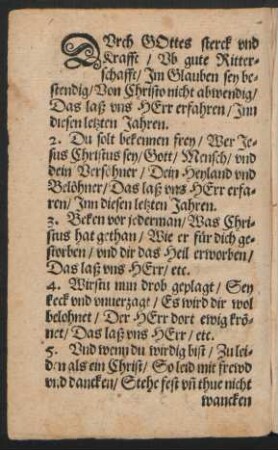 DVrch GOttes sterck vnd || Krafft/ Vb gute Ritter=||schafft/