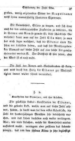 § 2. Krankheiten der Einwohner und ihre Ursachen.