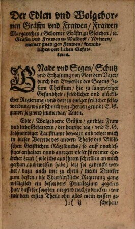 Das ... Theil des Christlichen Zeitvertreibers oder Geistlichen Rätzelbuchs, 2. Darinnen Noch funffzig vnterschiedene Loci aus der Bibel gesetzet, vnd fein ordentlich mit vielen Fragen vnd klarer Antwort verfasset werden
