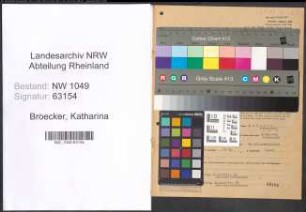 Entnazifizierung Katharina Broecker , geb. 15.01.1914 (Hausmeisterin)
