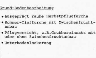Grund-Bodenbearbeitung