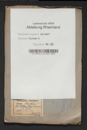 Forderungen erzbischöflicher Diener an den erzbischöflichen Nachlass