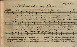 Bibliothek für Quartetsänger : eine Sammlung neuer mehrstimmiger Original-Gesänge ohne Begleitung, 3. Bass I