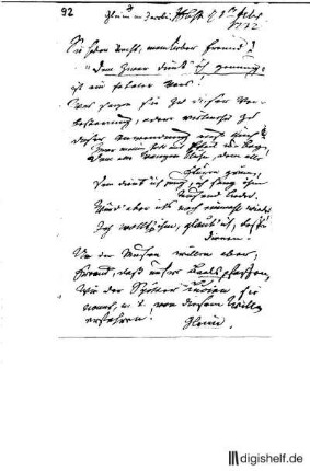 92: Brief von Johann Wilhelm Ludwig Gleim und Johann Georg Jacobi an Johann Georg Jacobi