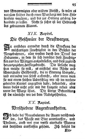 XX. Kapitel. Verschiedene Augenkrankheiten.