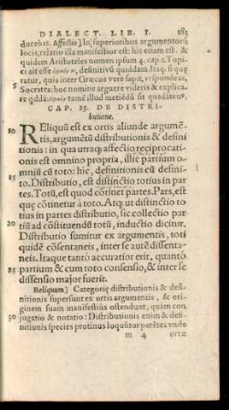 Cap. 25. De Distributione.