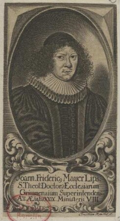 Bildnis des Joann. Fridericus Mayer