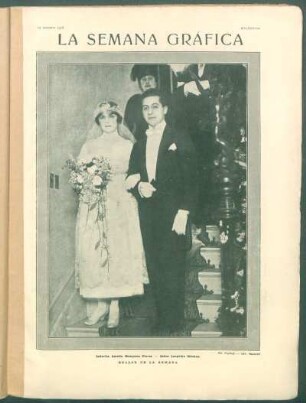 Enlace de la semana : Señorita Amelia Mosquera Flores - Señor Leopoldo Méndez.