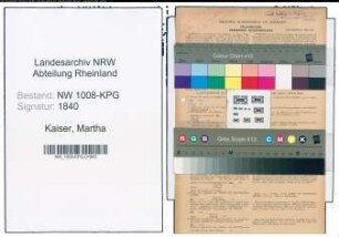 Entnazifizierung Martha Kaiser , geb. 28.05.1920 (Kaufm.Angestellte)