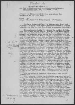 Neckartenzlingen: Inspektion 1956