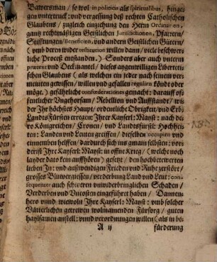 Reformations Patent : So in dem Löblichen ErtzHertzogthumb Oesterreich ob der Ennß. Von dem ... Herrn Adamen, Graven zu Herbersdorff, [et]c. Statthaltern bemeltes Ertzhertzogthumbs Oesterreich ob der Ennß, Dann dem ... Herrn Georgen, Abbte deß Würdigen Gotteshauß Göttweich, ... Auch ... Herrn, Johann Baptista Spindlern von vnd zu Hoffeckh ... Vnd Constantin Grundeman von Falckhenberg ... Publiciert worden