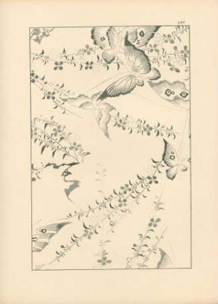 ABF. Kunstgewerbliches Vorbild - Schmetterlinge und Blumen