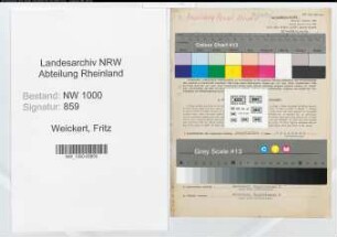 Entnazifizierung Fritz Weickert, geb. 08.08.1902 (Angest.)