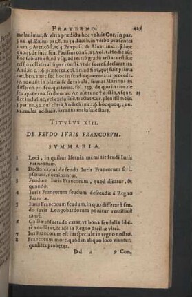 Titulus XIII. Iuris Francorum.