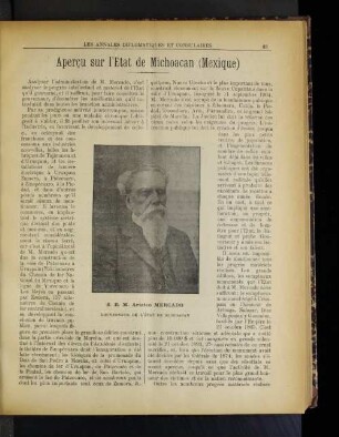 Apercu sur l'Etat de Michoacan (Mexique)
