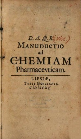 Manuductio ad Chemiam pharmaceuticam