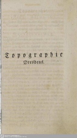 Topographie Dresdens