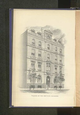 Façade of the Institute Building.