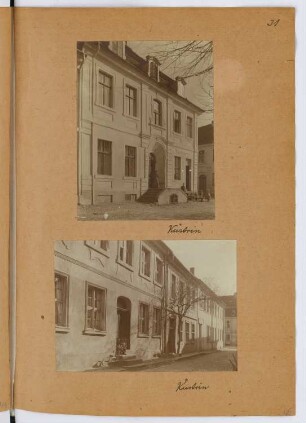 Bäckerei, Küstrin. Wohnhaus, Küstrin: Ansichten (aus: Skizzen- und Fotoalbum 29)
