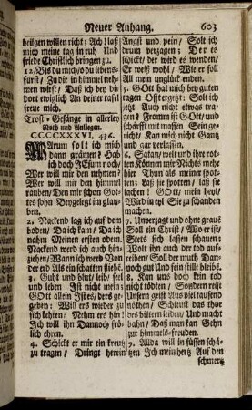Trost-Gesänge in allerley Noth und Anliegen.