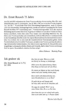 Verdiente Mitglieder und Jubilare