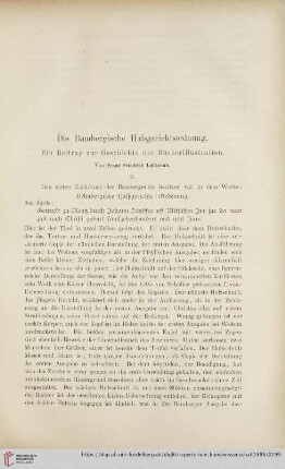 9: Die Bambergische Halsgerichtsordnung : ein Beitrag zur Geschichte der Bücherillustration : 2