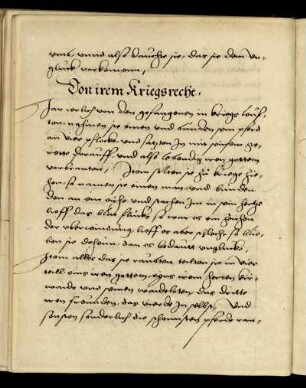 Von irem Kriegsrecht