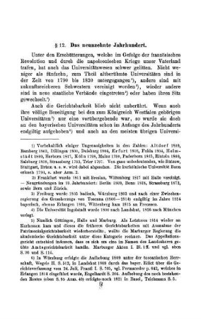 § 12. Das neunzehnte Jahrhundert.