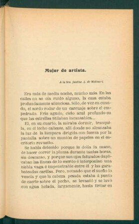 Mujer de artista.