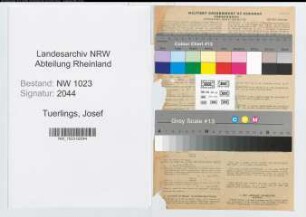 Entnazifizierung Josef Tuerlings , geb. 08.10.1894 (Finanzobersekretaer)