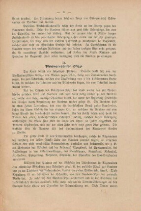 II. Physiologische Skizze