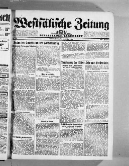 Westfälische Zeitung : Bielefelder Tageblatt