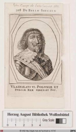 Bildnis Wladislaus IV. Sigismund (Władysław Zygmunt), König von Polen (reg. 1632-48)