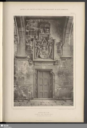 Marburg i. H., Portal am "Neuen Bau"