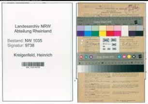 Entnazifizierung Heinrich Kreigenfeld , geb. 25.02.1895 (Steiger)