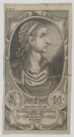 Bildnis des Anastasius I., Kaiser des Byzantinischen Reiches