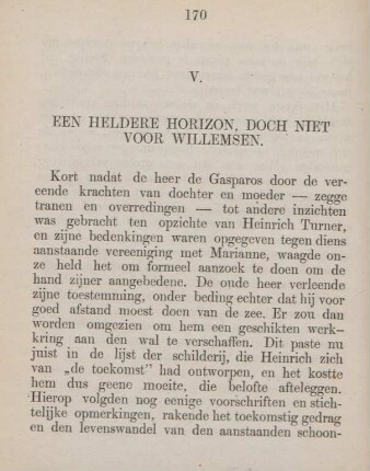 V. Een heldere horizon, doch niet voor Willemsen