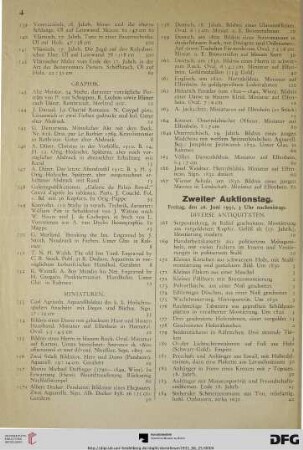 Zweiter Auktionstag, Freitag, den 26. Juni 1931, 3 Uhr nachmittags (Nr. 168-409)