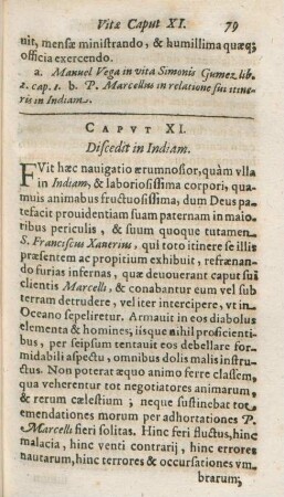Caput XI. Discedit in Indiam