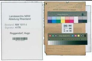 Entnazifizierung Hugo Roggendorf , geb. 17.05.1890 (Konditorei)