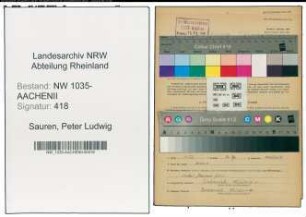 Entnazifizierung Peter Ludwig Sauren , geb. 15.05.1905 (Kaufmaennischer Angestellter)